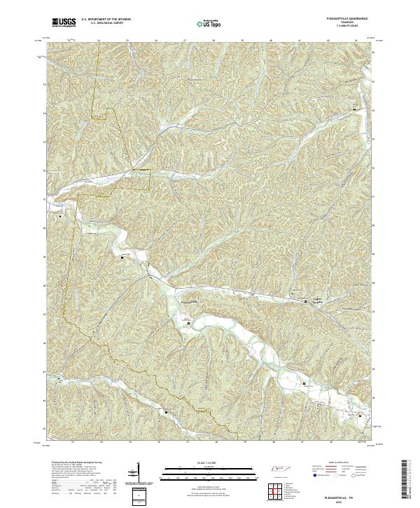 USGS Topographic Map – Pleasantville