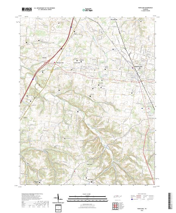 USGS Topographic Map – Portland
