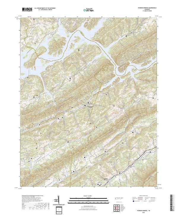 USGS Topographic Map – Powder Springs