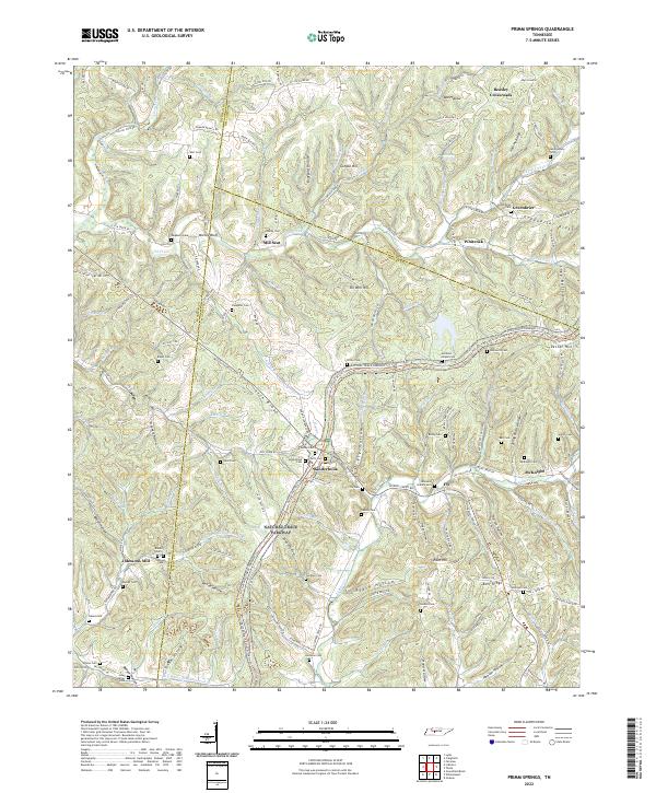 USGS Topographic Map – Primm Springs