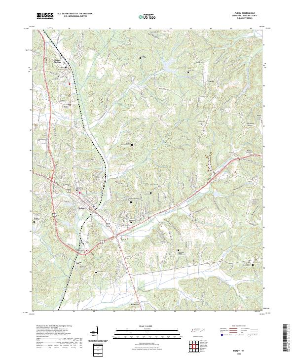 USGS Topographic Map – Purdy