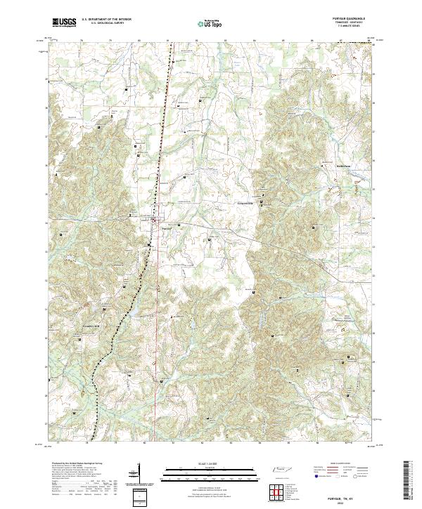 USGS Topographic Map – Puryear