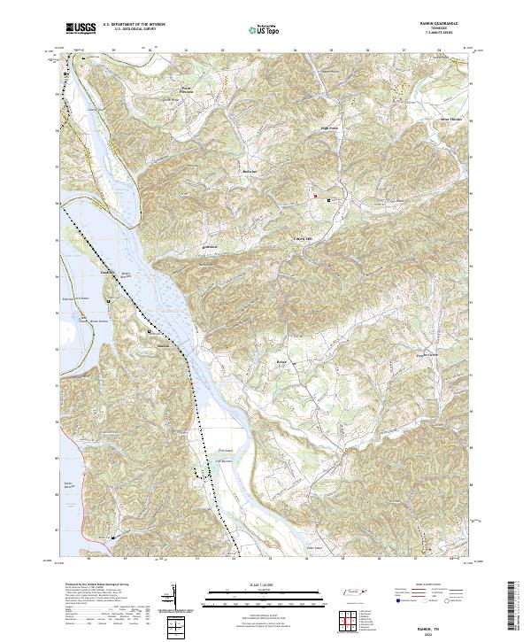 USGS Topographic Map – Rankin