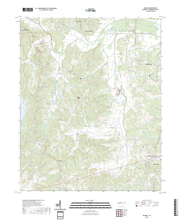 USGS Topographic Map – Reagan