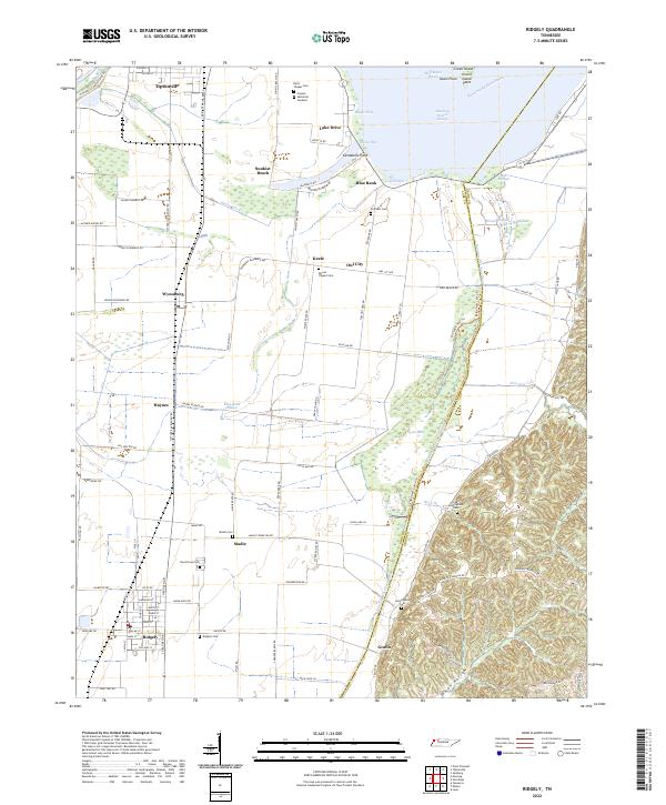 USGS Topographic Map – Ridgely