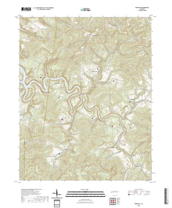 USGS Topographic Map – Riverton