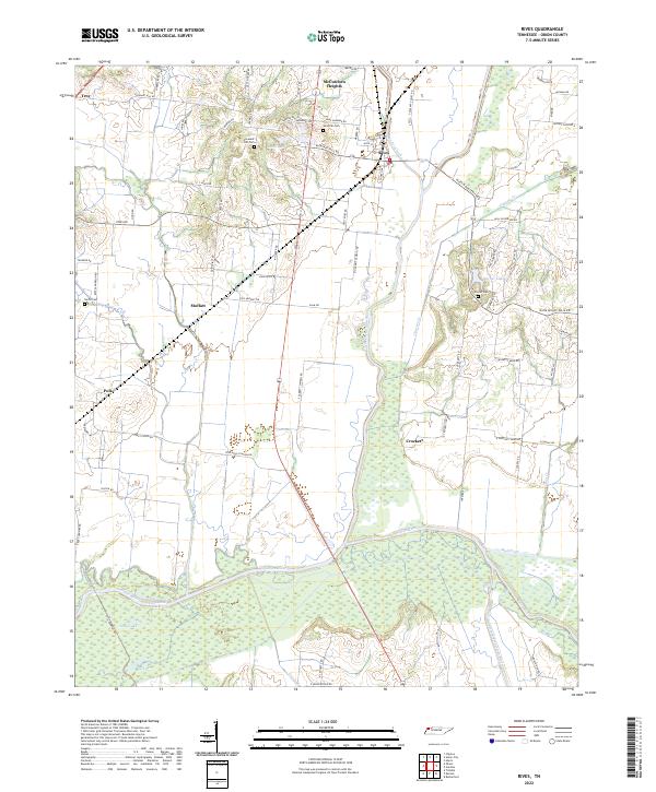 USGS Topographic Map – Rives