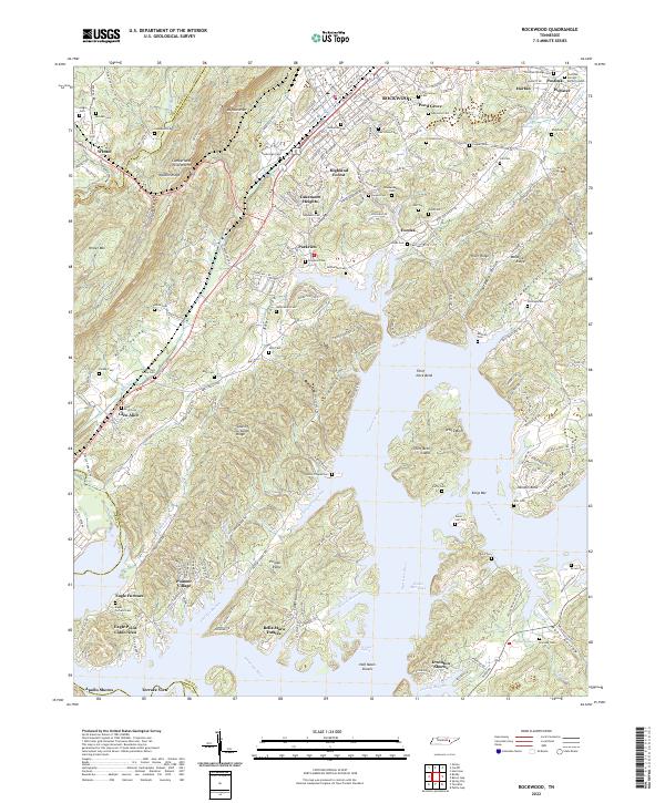 USGS Topographic Map – Rockwood