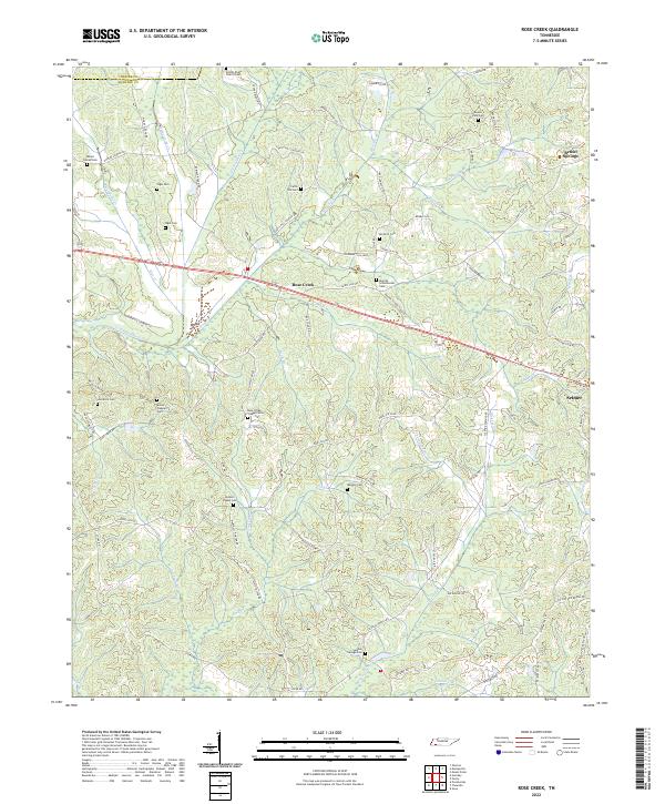 USGS Topographic Map – Rose Creek