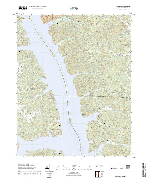 USGS Topographic Map – Rushing Bay