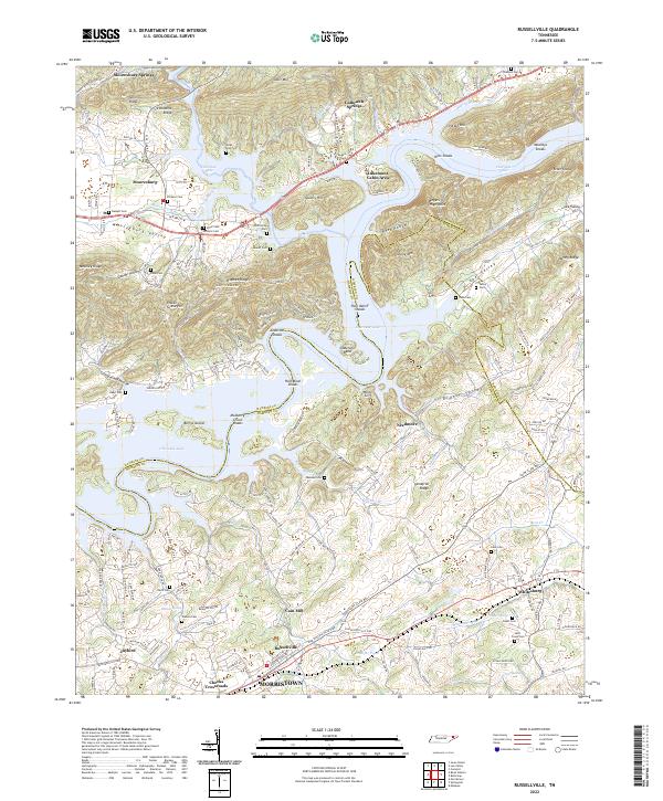 USGS Topographic Map – Russellville