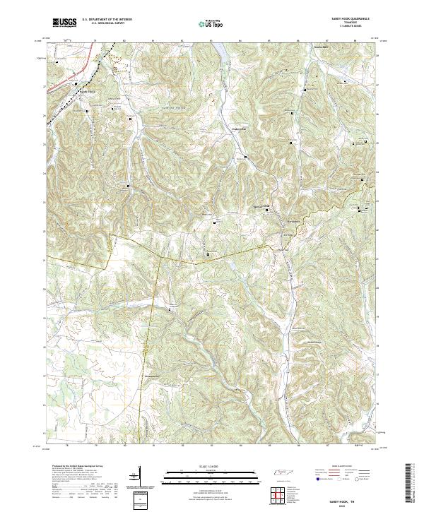 USGS Topographic Map – Sandy Hook