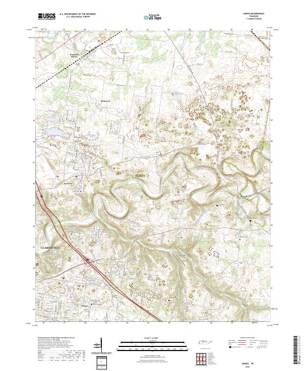 USGS Topographic Map – Sango