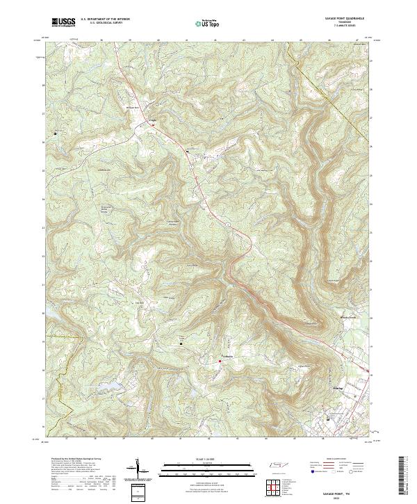 USGS Topographic Map – Savage Point
