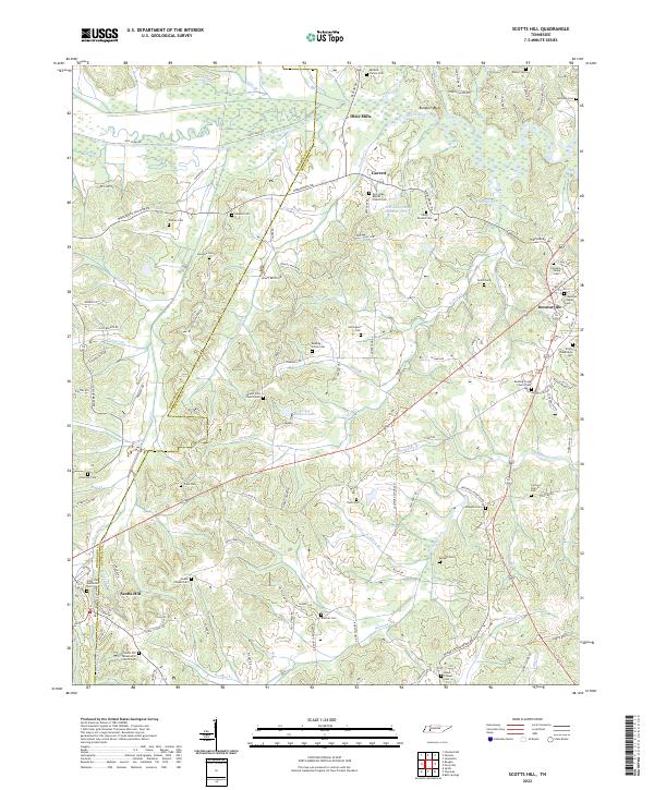 USGS Topographic Map – Scotts Hill
