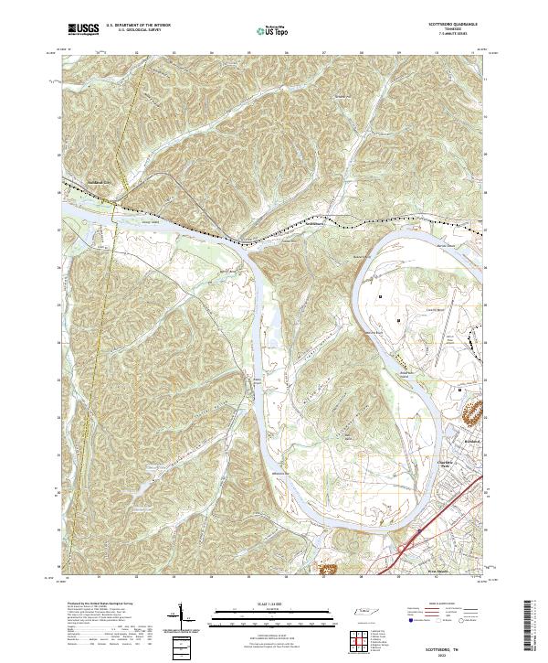 USGS Topographic Map – Scottsboro