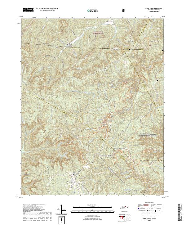 USGS Topographic Map – Sharp Place