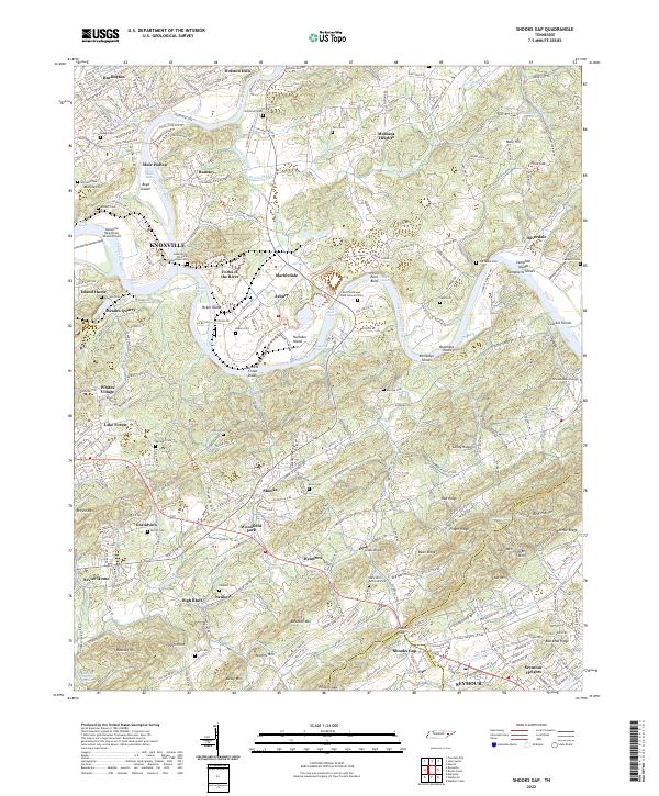 USGS Topographic Map – Shooks Gap