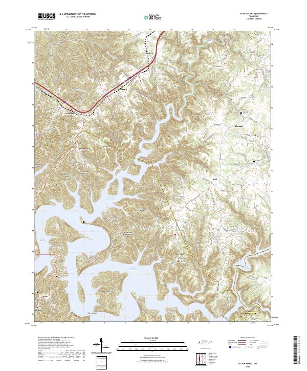 USGS Topographic Map – Silver Point