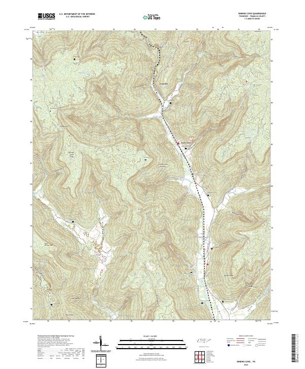USGS Topographic Map – Sinking Cove