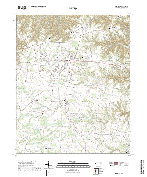 USGS Topographic Map – Smithville