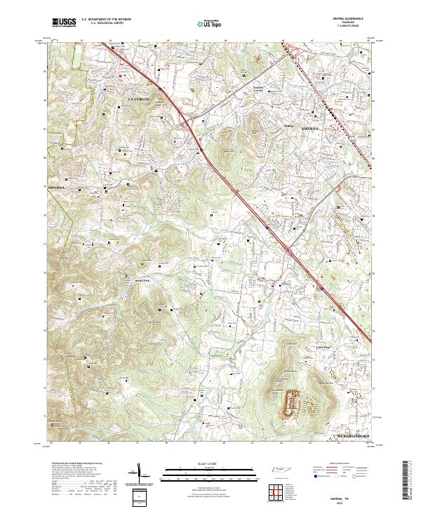 USGS Topographic Map – Smyrna
