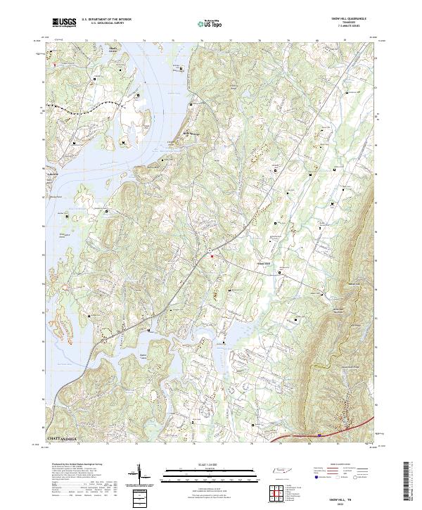 USGS Topographic Map – Snow Hill