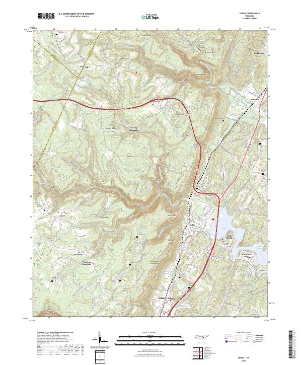 USGS Topographic Map – Soddy