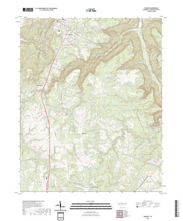 USGS Topographic Map – Spencer
