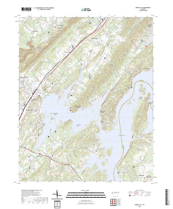 USGS Topographic Map – Spring City