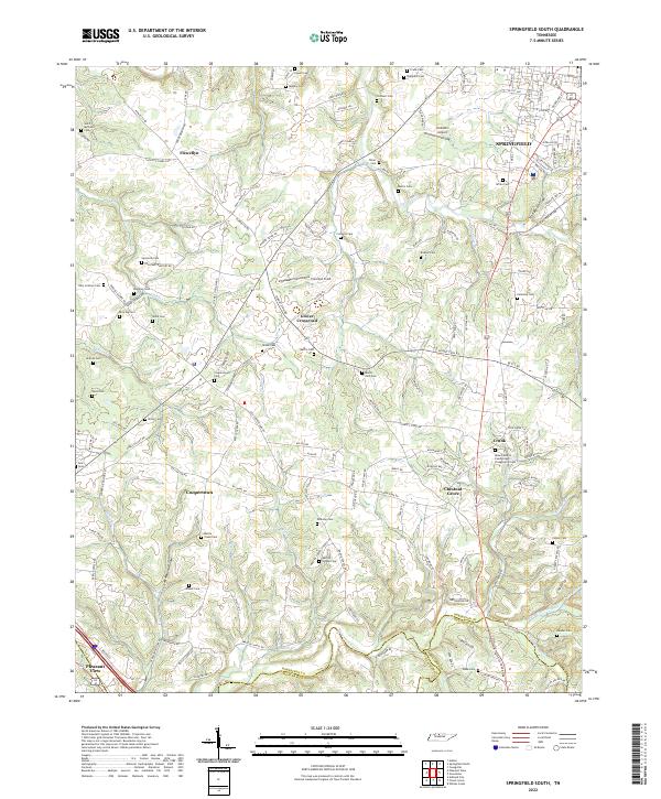 USGS Topographic Map – Springfield South