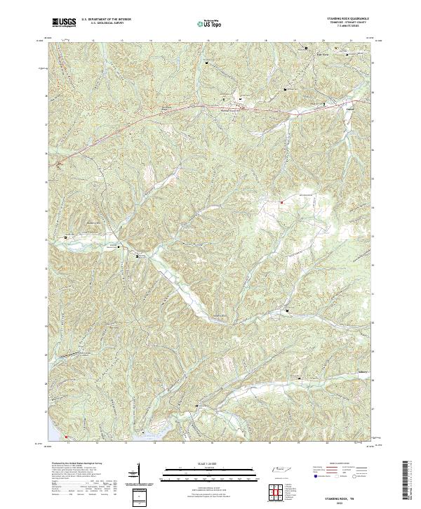 USGS Topographic Map – Standing Rock