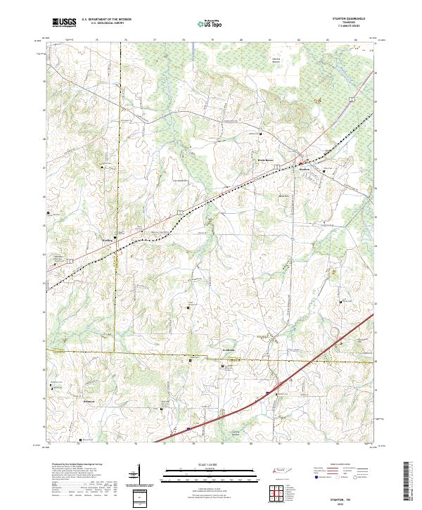 USGS Topographic Map – Stanton