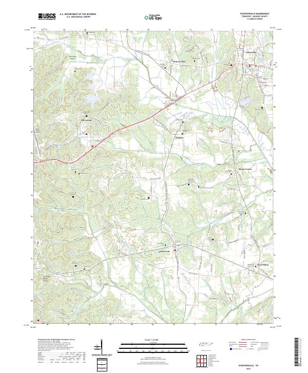 USGS Topographic Map – Stantonville