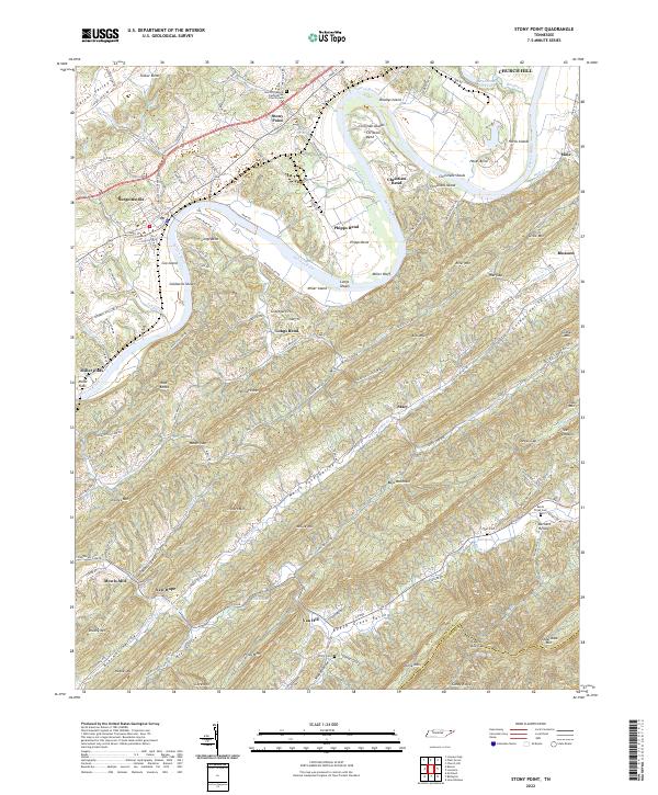 USGS Topographic Map – Stony Point