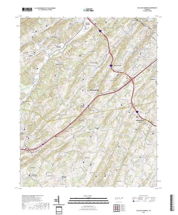 USGS Topographic Map – Sullivan Gardens