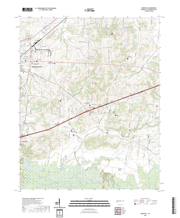 USGS Topographic Map – Sunnyhill
