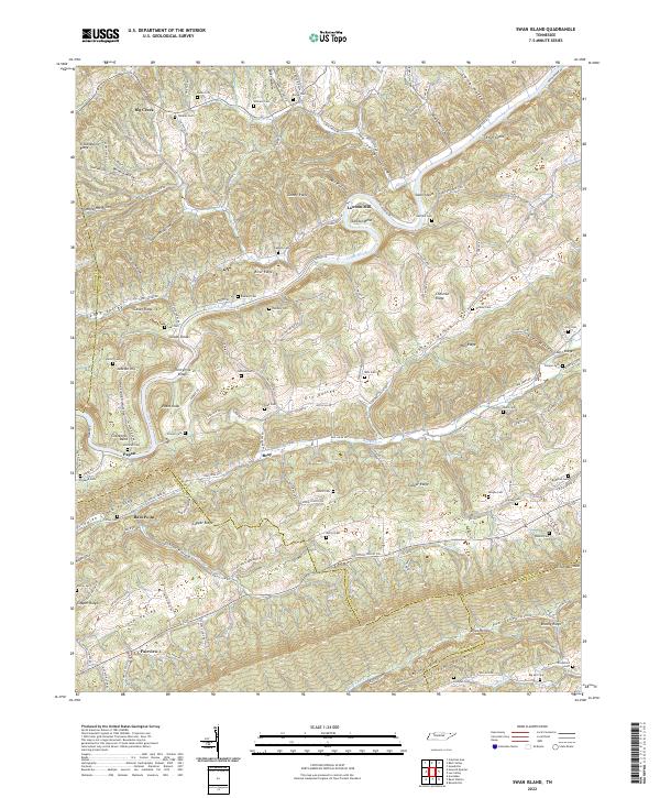 USGS Topographic Map – Swan Island