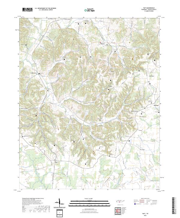 USGS Topographic Map – Taft
