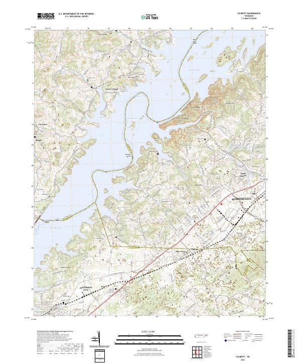 USGS Topographic Map – Talbott