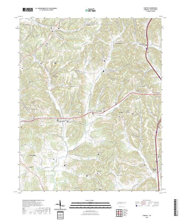 USGS Topographic Map – Tarpley