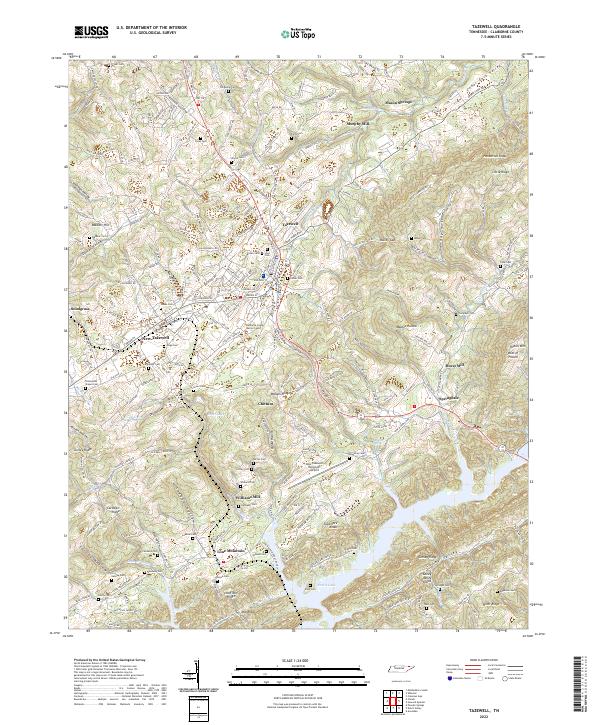 USGS Topographic Map – Tazewell