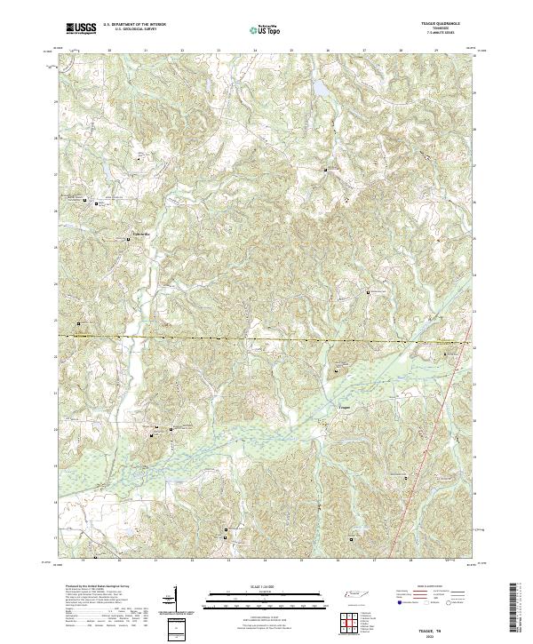 USGS Topographic Map – Teague