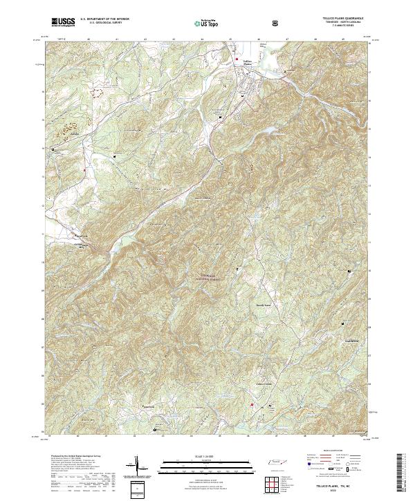 USGS Topographic Map – Tellico Plains