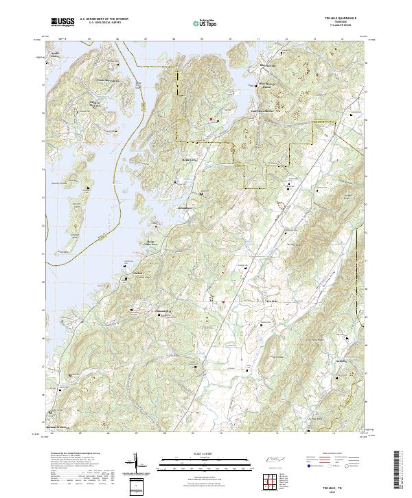 USGS Topographic Map – Ten Mile