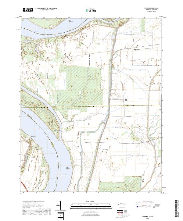 USGS Topographic Map – Tennemo