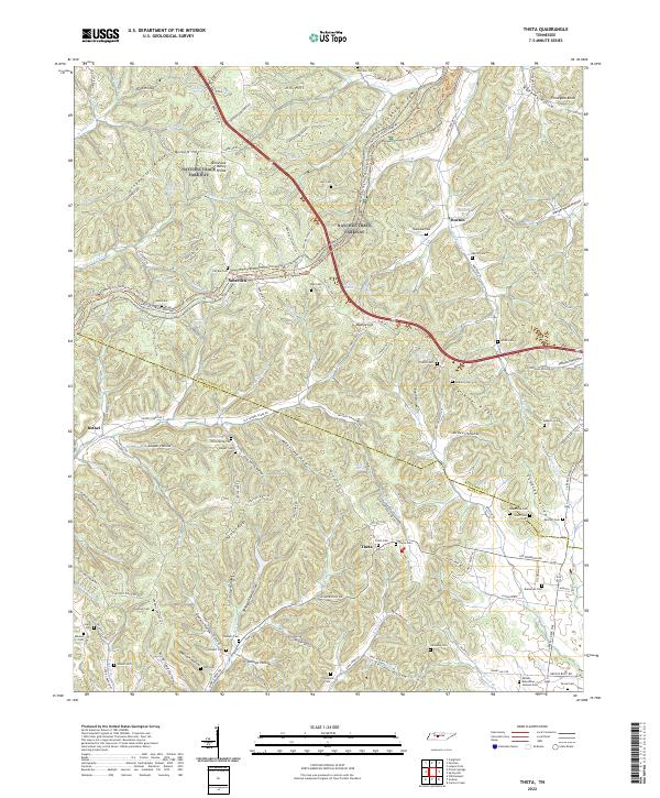 USGS Topographic Map – Theta