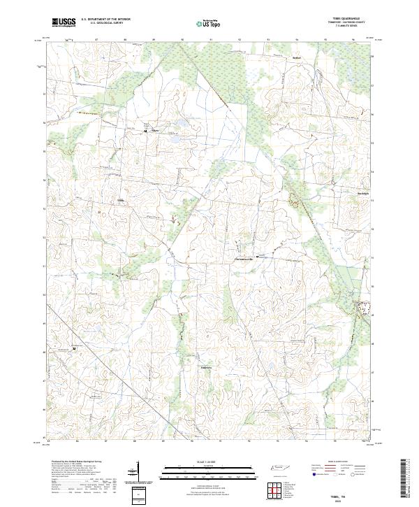 USGS Topographic Map – Tibbs
