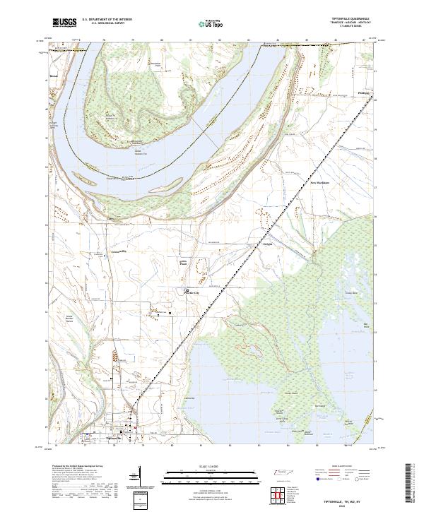 USGS Topographic Map – Tiptonville