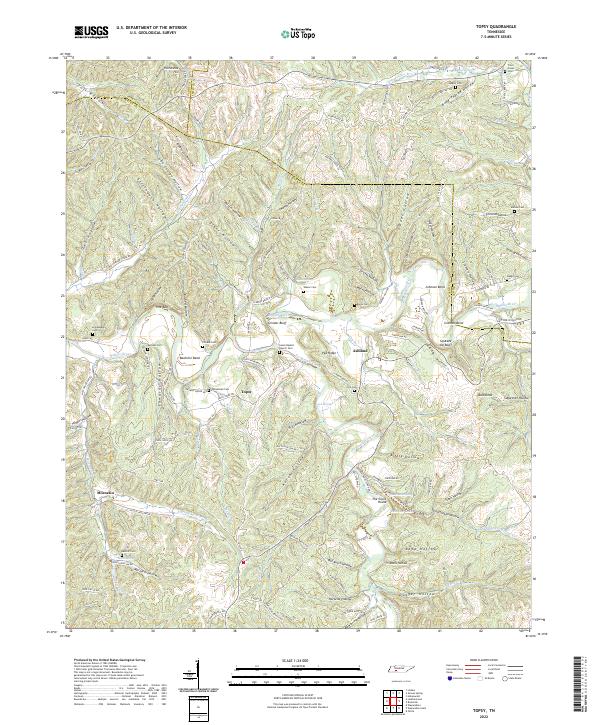 USGS Topographic Map – Topsy